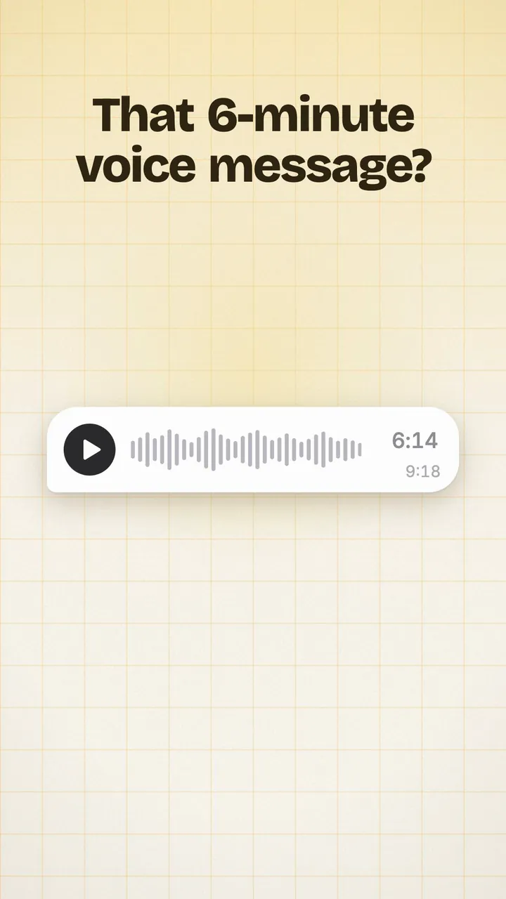 Summarize voice messages, calls and audio files